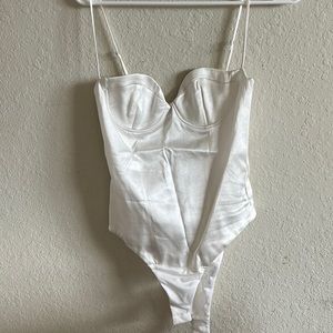 COPY - Bundle of 3 NWT zara bodysuits/corset. White, Nude and Black. Size S, ru…